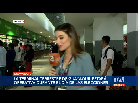 La Terminal Terrestre de Guayaquil se mantendrá operativa durante las elecciones