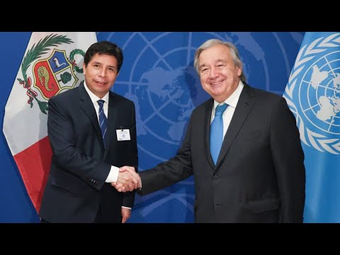 Presidente Castillo se reúne con secretario general de la ONU, António Guterres