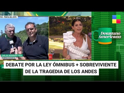Sobreviviente tragedia de Los Andes +Ley ómnibus #DesayunoAmericano | Programa completo (11/01/2024)