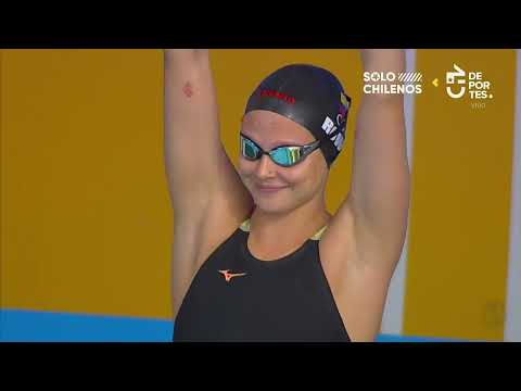 Santiago 2023 | Chilenas lograron primer y segundo lugar en 50 metros libres de natación