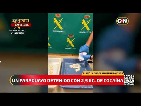 Incautación de cocaína líquida