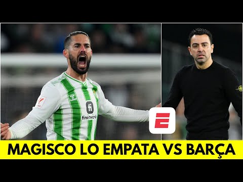 DOBLETE DE ISCO en 5 minutos para EMPATARLO para el BETIS 2-2 vs BARCELONA | La Liga