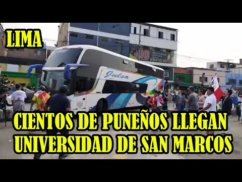 DELEGACIÓN DE PUNO LLEGARON HASTA LA UNIVERSIDAD MAYOR DE SAN MARCOS