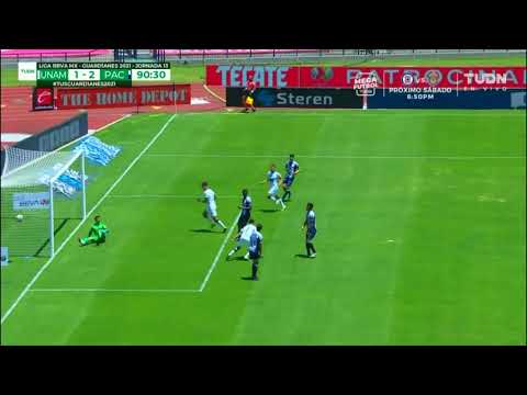 Gol de S. Saucedo | Pumas 1 - 2 Pachuca | Liga BBVA MX - Guard1anes 2021 - Jornada 13