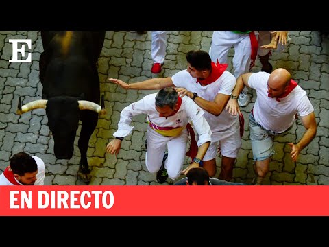 SANFERMINES 2023 | El séptimo encierro, en directo: ganadería de Victoriano del Río | EL PAÍS