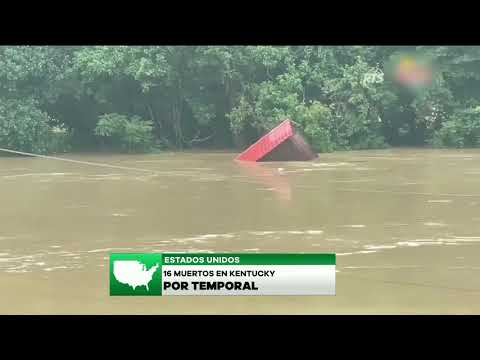 Inundaciones en Kentucky dejan 16 muertos