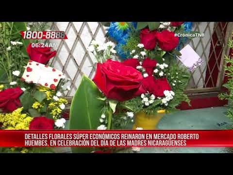 Arreglos florales súper económicos en floristería de mercado Roberto Huembes - Nicaragua