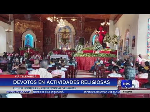 Devotos participan en actividades religiosas de Santiago Apóstol