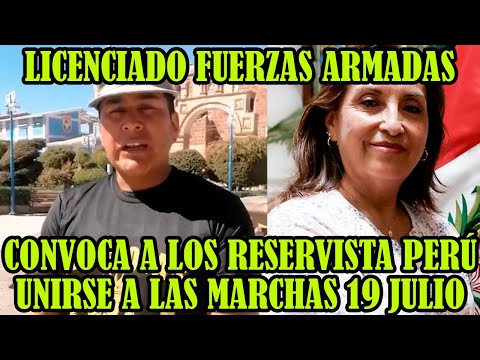 RESERVISTAS DEL EJERCITO PERUANO SE PRONUNCIAN DESDE ILAVE ANUNCIAN PARTICIPACIÓN EN MARCHA LIMA