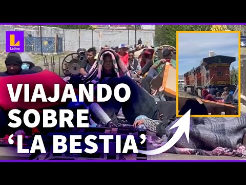 A CIUDAD JUÁREZ EN TREN: Venezolanos, peruano y colombianos viajan en 'La Bestia' (3/3)