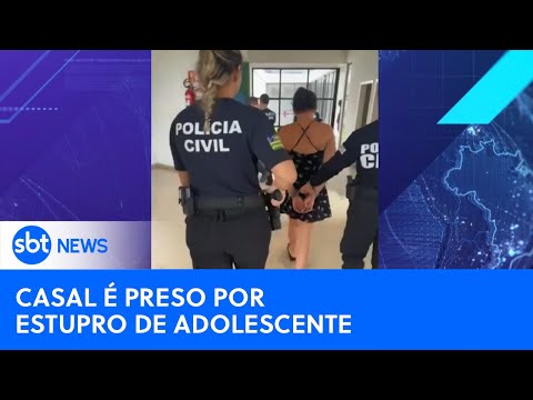 Casal é preso por estuprar adolescente em Aparecida de Goiânia (GO) | #SBTNewsnaTV (30/03/24)