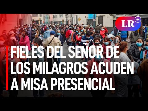 Fieles se amanecieron en exteriores de Las Nazarenas para participar en misa presencial