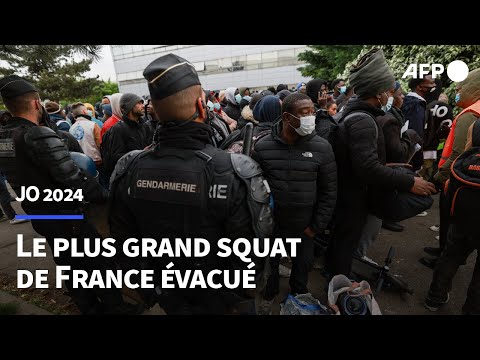 Le plus grand squat de France, au sud de Paris, évacué avant les JO | AFP Images