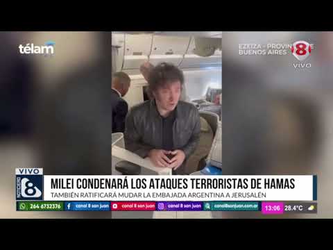 MILEI CONCEDERÁ LOS ATAQUES TERRORISTAS DE HAMAS