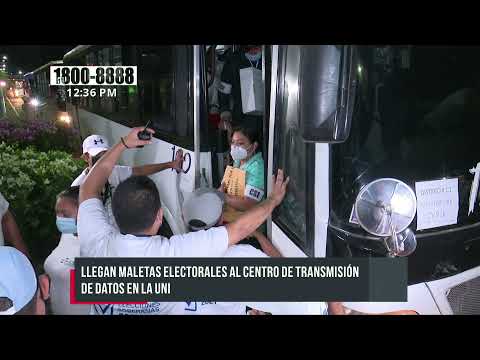 Llegan primeras maletas electorales a centros de cómputos en Nicaragua