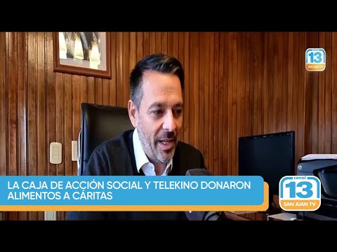 La Caja de Acción Social y Telekino donaron alimentos a Cáritas