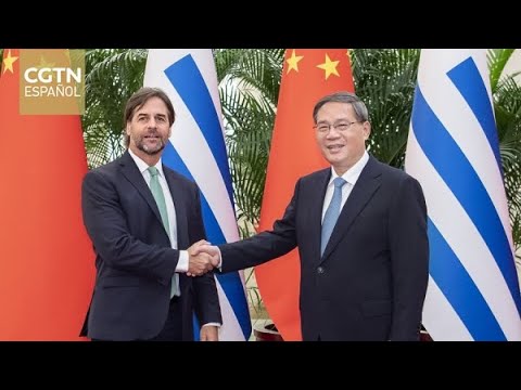 Premier chino se reúne con presidente uruguayo