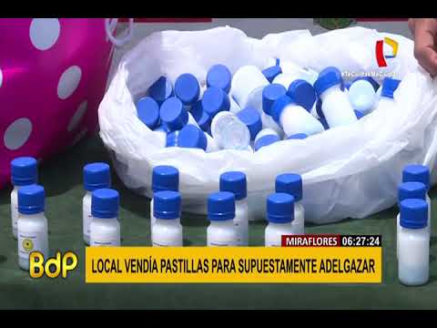 Miraflores: intervienen local que vendía supuestas 'pastillas para adelgazar'