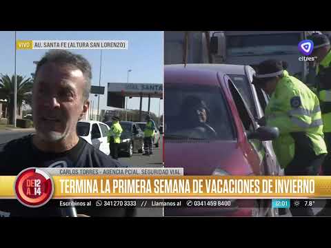 Controles en las rutas por el receso invernal