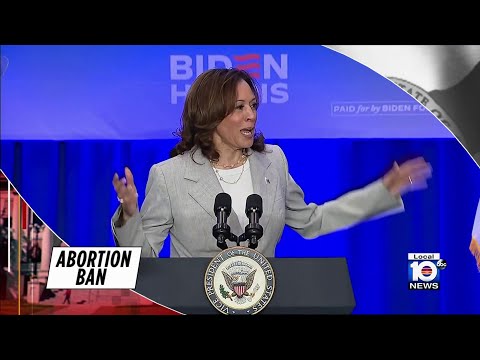 Harris visits Florida, talks about abortion ban