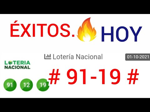 SORTEOS de HOY..! (( 91- 19 )) Loteria NACIONAL/ BINGO HOY/un SÓLO NÚMERO FUERTE/ PALÉ Y TRIPLETAS