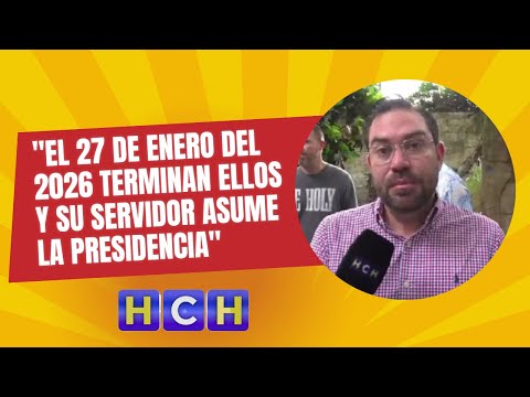 El 27 de enero del 2026 terminan ellos y su servidor asume la presidencia Jorge Cálix