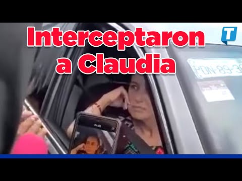 Encapuchados interceptaron a Claudia Sheinbaum en Chiapas