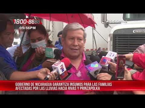 Gobierno de Nicaragua garantiza insumos para Rivas y Prinzapolka