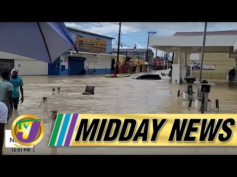 Flooding in Sections of Jamaica | Citizens Protest Bad Roads TVJ Midday News - Feb 1 2022
