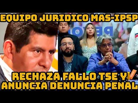 ABOGADO WILFREDO CHAVEZ DENUNCIA TSE NO CUMPLIO CON FALLO JUZGADO DE IVIRGARZAMA..