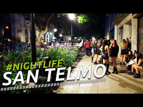 NIGHTLIFE SAN TELMO I BUENOS AIRES I ARGENTINA I 4K Walking Tour VLOG