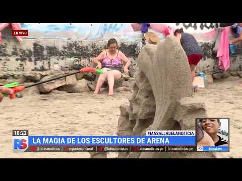Escultores de arena: un arte sorprendente en las playas