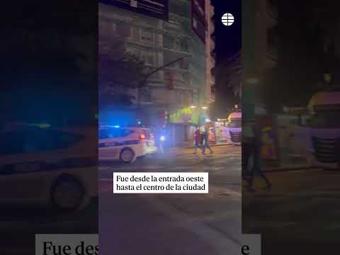 Un camionero #kamikaze circula por el centro de #valencia y causa cuatro heridos