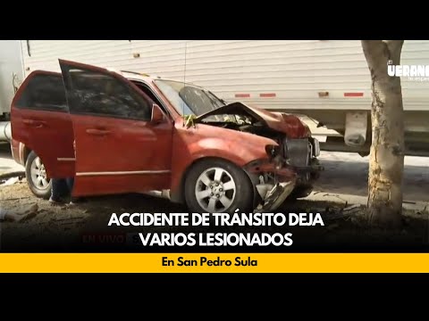 Accidente de tránsito deja varios lesionados, en San Pedro Sula