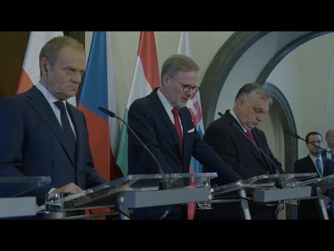 V4 prime ministers speak after meeting in Prague to discuss Ukraine and agriculture