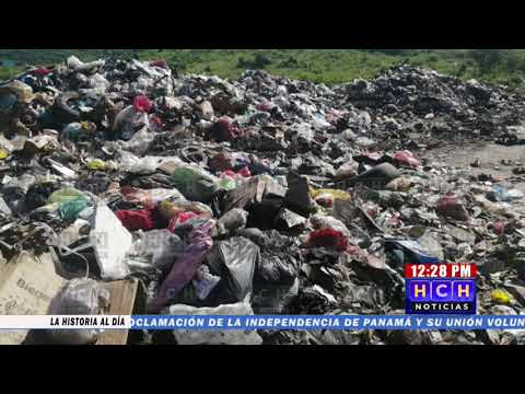 Enormes promontorios de basura inundan el sector sur de Choloma