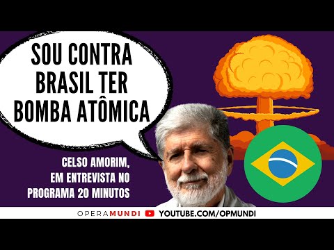 Celso Amorim: sou contra Brasil ter bomba atômica - cortes 20 Minutos