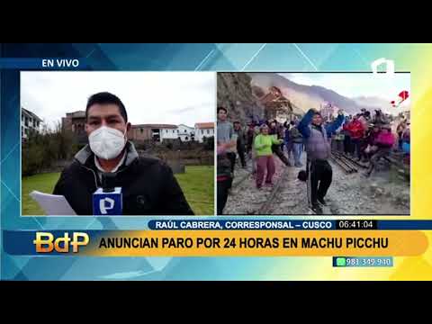 Cusco: población de Machupicchu acatará paro de 24 horas el próximo miércoles