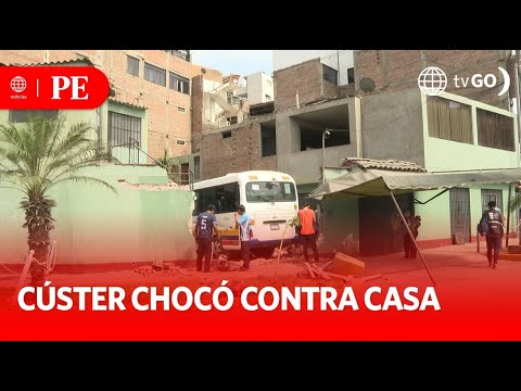 Cúster con pasajeros se estrella contra una casa | Primera Edición | Noticias Perú