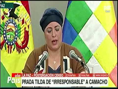 15072022 MARIA NELA PRADA MINISTRA DE LA PRESIDENCIA TILDA DE IRRESPONSABLE A CAMACHO RED PAT