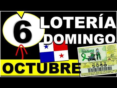 Resultados Sorteo Loteria Domingo 6 de Octubre 2024 Loteria Nacional de Panama Sorteo Hoy Dominical