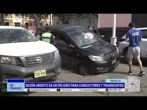 Trujillo: buzón abierto es un peligro para conductores y transeúntes