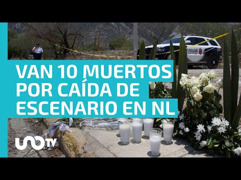 Muere décima persona por derrumbe de escenario en un cierre de campaña de Movimiento Ciudadano en NL