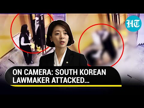 South Korean Lawmaker & President’s Close Confidante Repeatedly Bashed With Rock | Watch