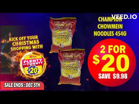 KICK OFF YOUR CHRISTMAS SHOPPING WITH PLENTY FOR $20 AT ALL XTRA FOODS BRANCHES