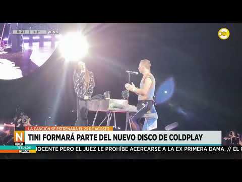 Tini formará parte del nuevo disco de Coldplay, el tema se estrena el 23 de agosto ?N8:00? 07-08-24