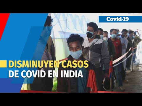 India registra el primer descenso de casos y muertes por covid en varios días
