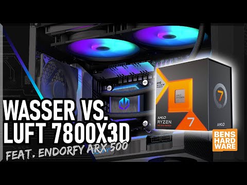 WASSERKÜHLUNG oder LUFTKÜHLUNG? WAS ist BESSER beim 7800X3D? feat. ENDORFY