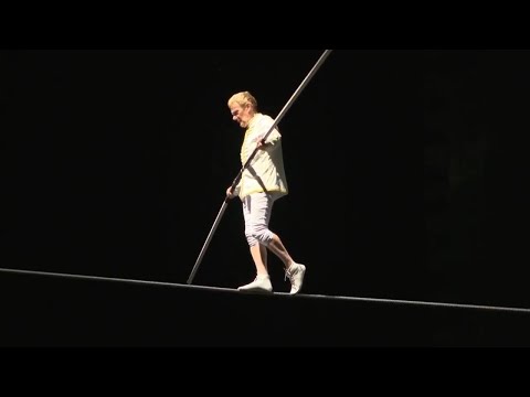 Sting helps French highwire artist Philippe Petit commemorate 50th anniversary of his tightrope walk