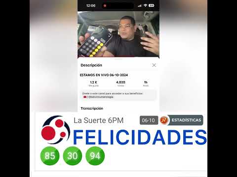 85 X TERCERA VEZ DADO AYER Y HOY EN YOUTUBE